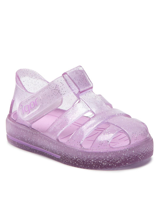 Igor Igor Kinder Strandschuhe Flieder