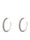 Oxette Natrix Earrings Hoops with Stones