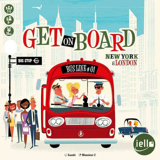 Επιτραπέζιο Παιχνίδι Get on Board: New York & London για 2-5 Παίκτες 8+ Ετών (EN) Iello