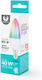 Forever Light Smart Lampe LED 55W für Fassung E14 und Form C37 RGB 470lm Dimmbar