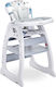 Caretero Homee Highchair 2 in 1 with Plastic Frame & Plastic Seat Grey