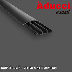 Lucas Canal de Cablu De podea din Plastic 50x12mm Gri 2m