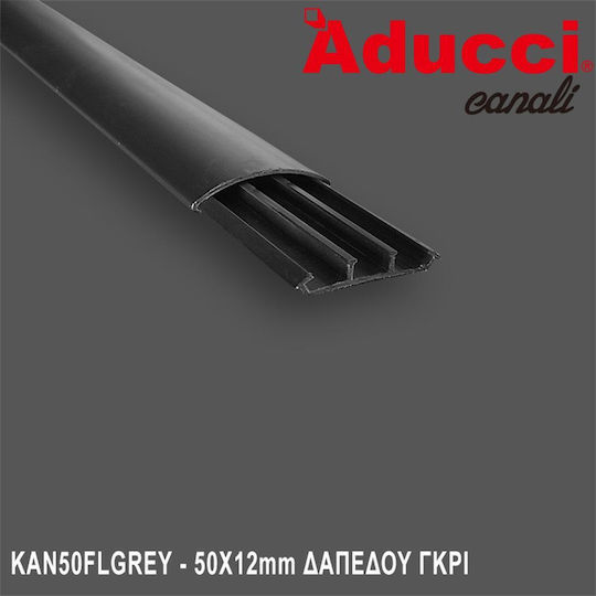 Lucas Canal de Cablu De podea din Plastic 50x12mm Gri 2m