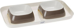 Ferplast Glam Tray Kunststoff Schalen Futter & Wasser 2x 800ml Ferplast Glam Tray Kunststoff Schalen Futter & Wasser 2x 800ml