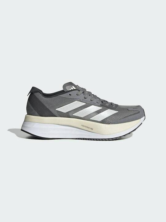 Adidas Adizero Boston 11 Γυναικεία Αθλητικά Παπούτσια Running Grey Three / Zero Metalic / Carbon