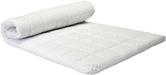 Sleepn'Life Mattress Topper Memory Semi-Double Memory Foam Infused with Aloe 110x190x6cm