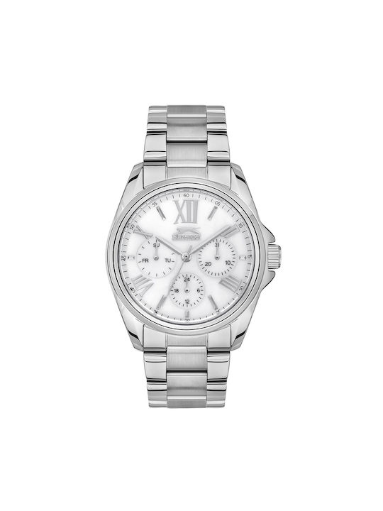 Slazenger Uhr Chronograph mit Silber Metallarmband