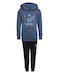 Adidas Kids Sweatpants Set Blue 2pcs