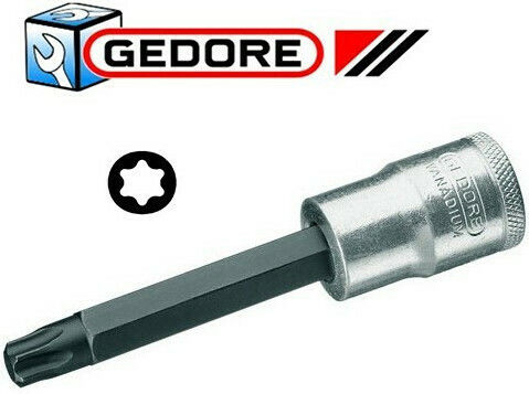 Gedore Long Walnut with Torx Head and Socket 1/2'' Size T27x100mm 1pcs