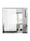 Estia Shower Curtain 180x180cm Λευκή