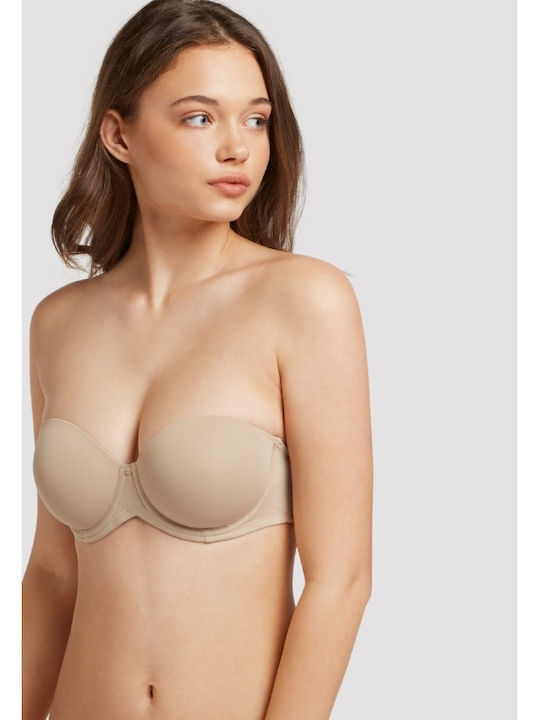 Balconette Balconette Bra without Padding Underwire Beige