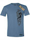 Tribal Dragon T-shirt Blue