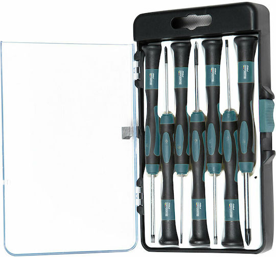 Bormann Pro BHT7106 Set 6 Precision Screwdrivers with 6 Interchangeable Tips