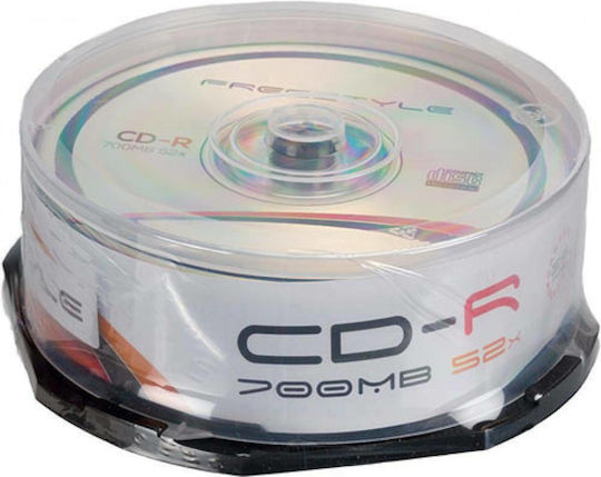 Omega Freestyle Εγγράψιμα CD-R 52x 700MB 25τμχ