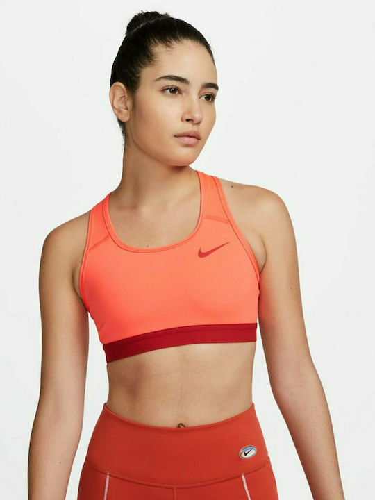 Nike Swoosh Femei Atletic Sutien sport Coral