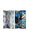 Inart Decorativ Paravan din Pânză cu 3 Panouri 2 Vizualizări 120x180cm