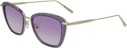 Longchamp Γυαλιά Ηλίου Μωβ με Mixed Σκελετό