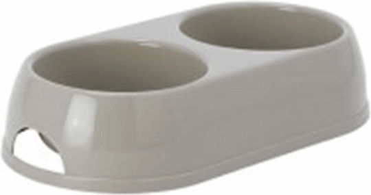 Moderna Eco Plastic Bowl Food & Water for Dog 2x 230ml in Gray Color