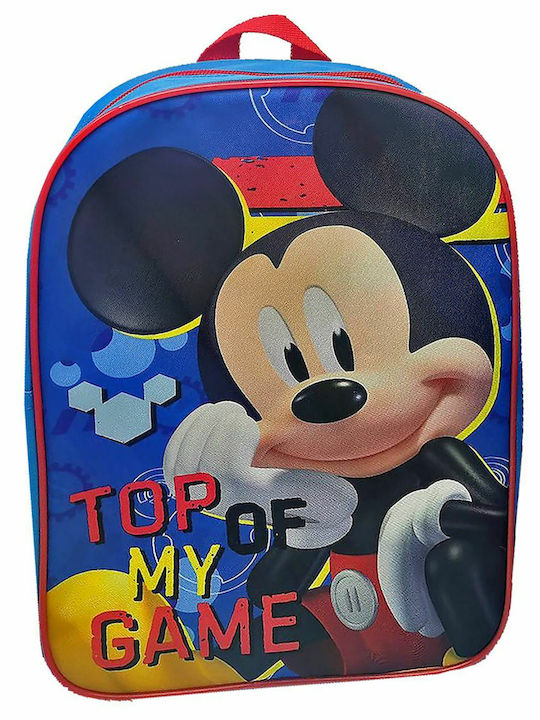 Disney Mickey Σχολική Τσάντα Πλάτης Νηπιαγωγείου σε Μπλε χρώμα