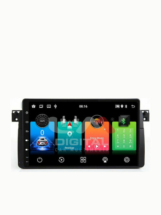 LM Digital Sistem Audio Auto pentru BMW Serie 3 (E46) / E46 E46 1998-2005 (Bluetooth/USB/WiFi/GPS/Apple-Carplay/Android-Auto) cu Ecran Tactil 9"