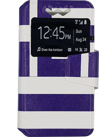 Universal S-View Greek Flag Калъф за книги до 4.8" Син