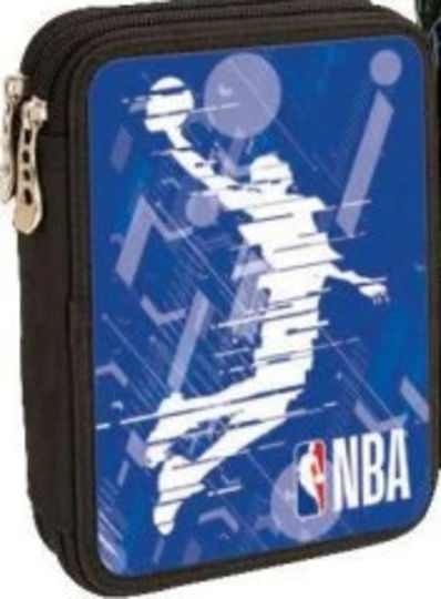 Back Me Up BMU NBA Dunk Pencil Case Full with 2 Compartments Blue