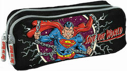 Graffiti Superman Pencil Case with 2 Compartmen...