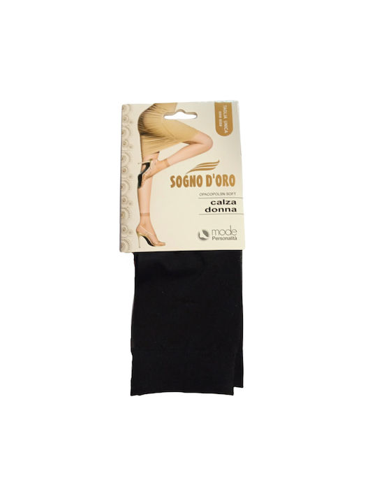 Join Women's Solid Color Socks Black