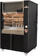 Biokan CFW12B Chicken Rottisserie Grill / Spit Grill Coal with Dimensions 80x120x192cm