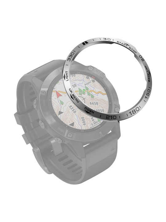 Schutz-Bezel in Silber Farbe für Garmin Fenix 6 Schutz-Bezel in Silber Farbe für Garmin Fenix 6