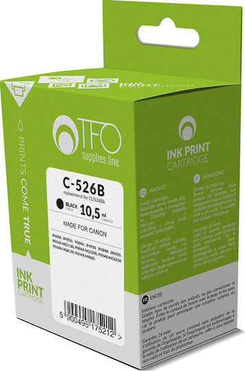 TFO Inkjet Printer Compatible Ink Canon CLI526Bk 10.5ml Black