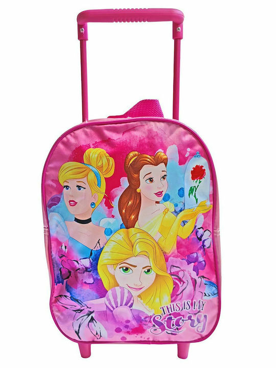 Disney Princess School Bag Trolley Elementary, Elementary in Fuchsia color