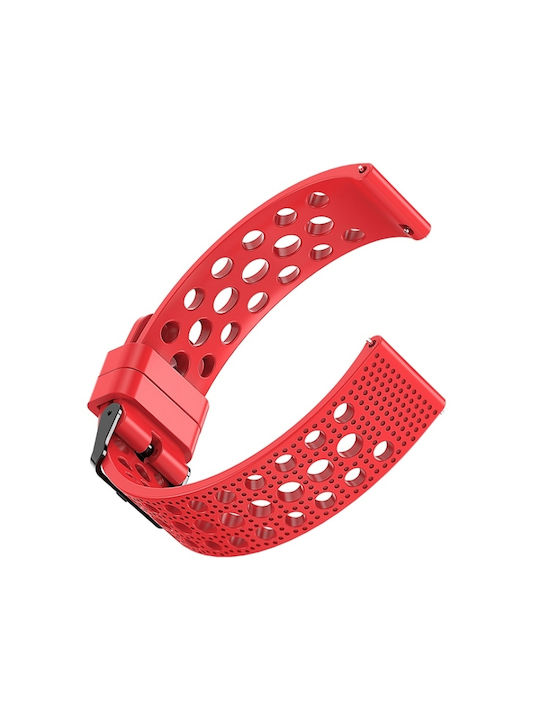 Breathable Dots Armband Silikon Rot (Galaxy Watch 3 41mmVivoactive 3Amazfit Bip) TBD0585876802