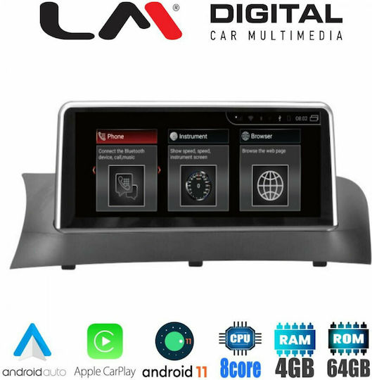 LM Digital Car Audio System for BMW X3 / X4 / X4 (F26) 2011-2016 (Bluetooth/USB/AUX/WiFi/GPS/Apple-Carplay/Android-Auto) with Touch Screen 10.25"