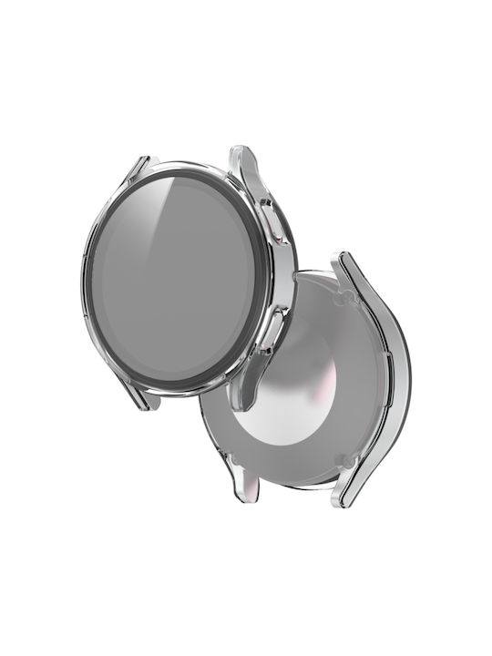 Plastikhülle mit Glas in Transparent Farbe für Galaxy Watch 4 40mm