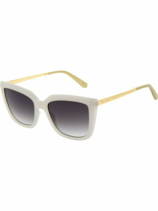 Ted Baker Women's Sunglasses with White Frame and Gray Gradient Lens TB1641 874