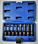 Long Socket Pneumatic with Motor Allen and Socket 1/2'' Set 8pcs