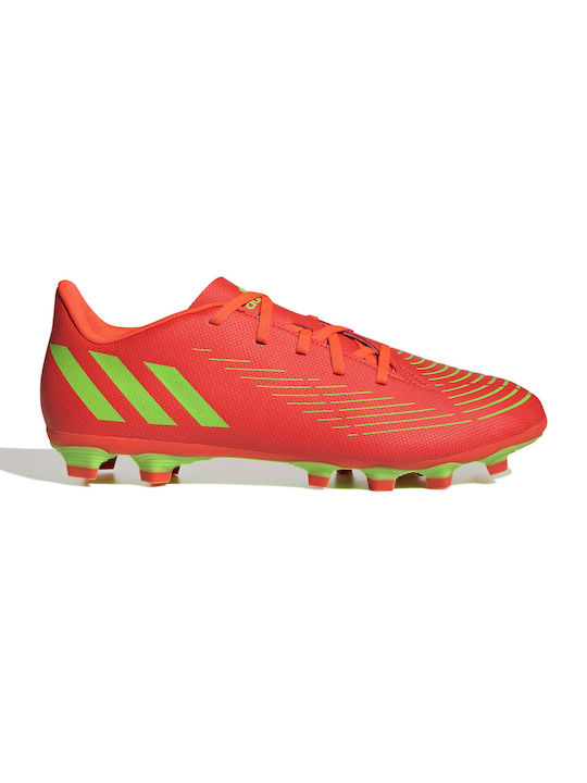 Adidas Edge.4 FxG Χαμηλά Ποδοσφαιρικά Παπούτσια με Τάπες Solar Red / Solar Green / Core Black