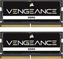 Corsair Vengeance 16GB DDR5 RAM με 2 Modules (2x8GB) και Ταχύτητα 4800 για Laptop