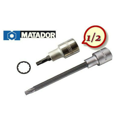 Matador Cheie tubulară cu Vârf Spline și Patrat de Prindere 1/2'' Dimensiune M5x60mm 1buc