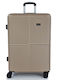 Forecast A922 Large Travel Suitcase Hard Gold with 4 Wheels Height 75cm