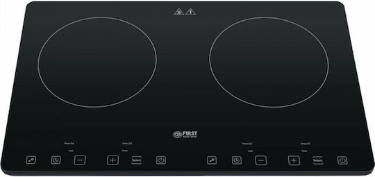 First Austria Fa50953 Electric Inductive Commercial Countertop Burner Double 2kW 64x42x8cm