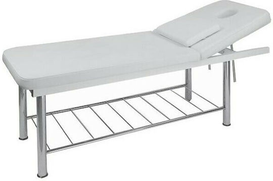 Bett Massage und Physiotherapie Weiß aus Metall 183x63cm.