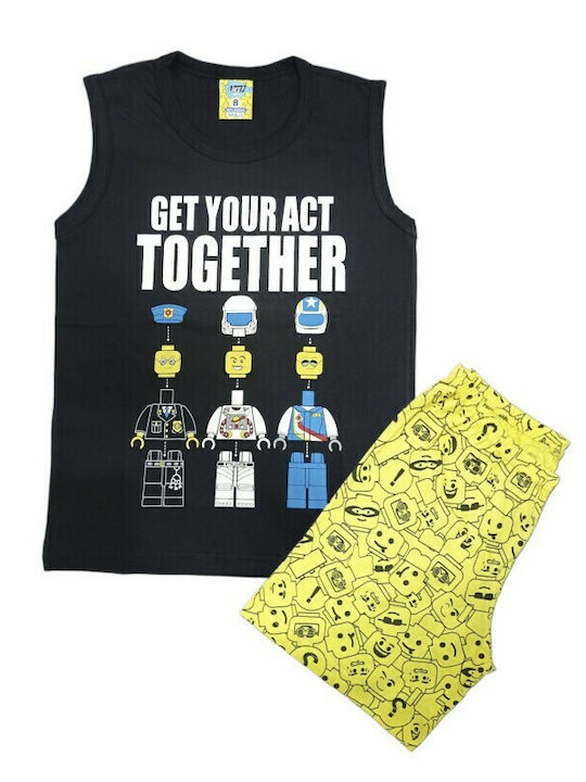 Like Kids' Pajamas Summer Black