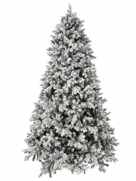 Snowy Christmas White Tree with Built in Branches H270cm