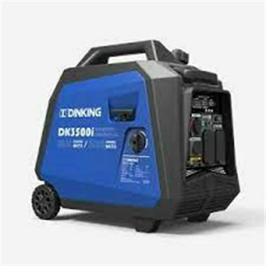 Dinking Leise Generators Inverter Benzin mit Kickstart, Rädern und maximaler Leistung 4kVA