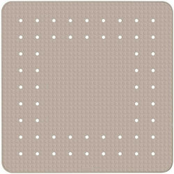 Wenko Mirasol Shower Mat with Suction Cups Brown 54x54cm