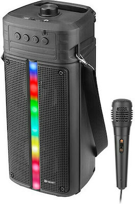 Tracer Karaoke-System mit einem Kabelgebundenen Mikrofon Rocket V2 TRAGLO46924 in Schwarz Farbe