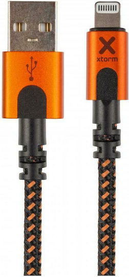 Xtorm Xtreme Braided USB to Lightning Cable Πορτοκαλί 1.5m