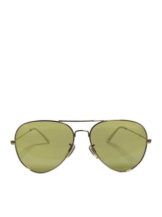Moscow Mule Drive Wear Unisex Γυαλιά Ηλίου με Ασημί Μεταλλικό Σκελετό και Πράσινο Polarized Φακό MM/2019888/3